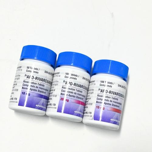 Rivaroxaban 2 Rivaroxaban a group of pills on a white surface