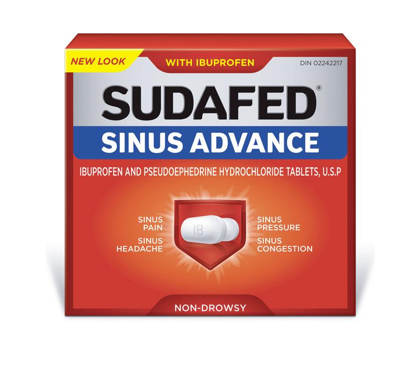 Sudafed Sinus Advance with Ibuprofen 1 Sudafed Sinus Advance with Ibuprofen