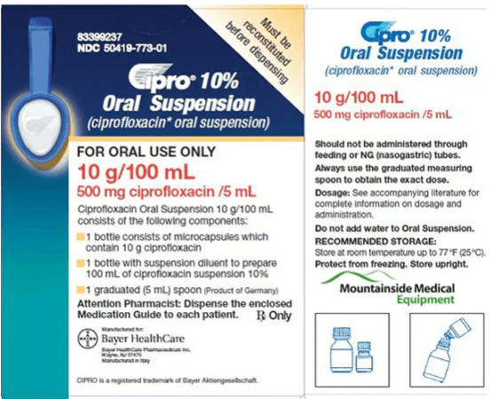 Cipro Adult Oral Suspension 1 Cipro Adult Oral Suspension