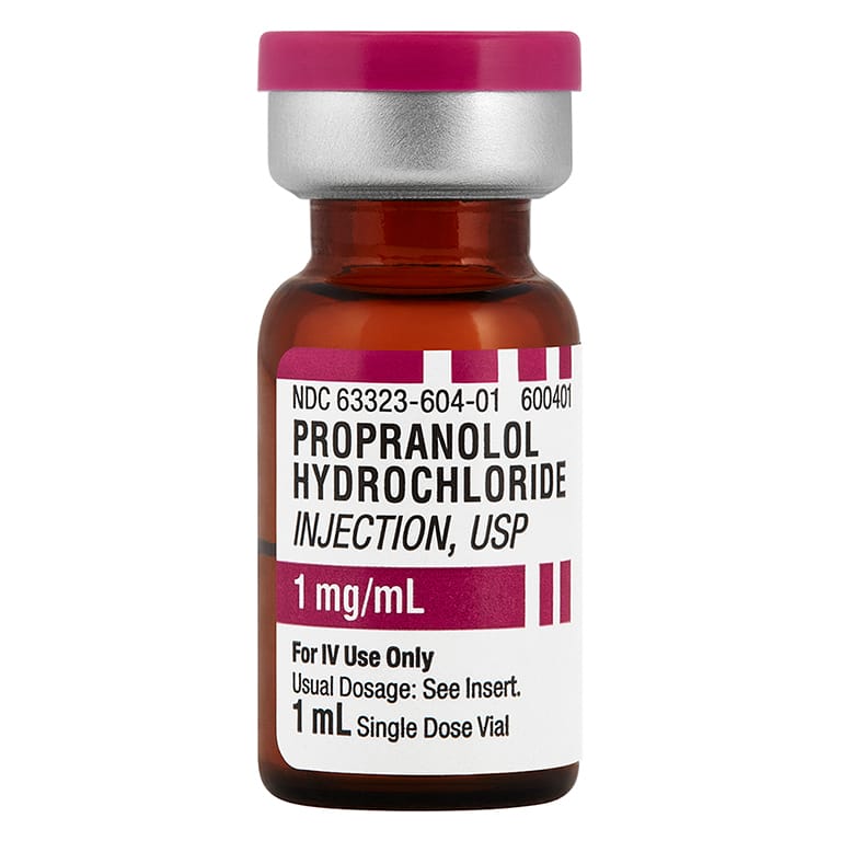 Propranolol HCL Injection Vial 1 Propranolol HCL Injection Vial